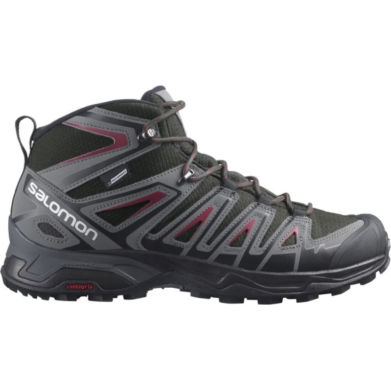 Botas Montaña Salomon X Ultra Pioneer Mid CSWP Hombre Negros | MX NHYI487